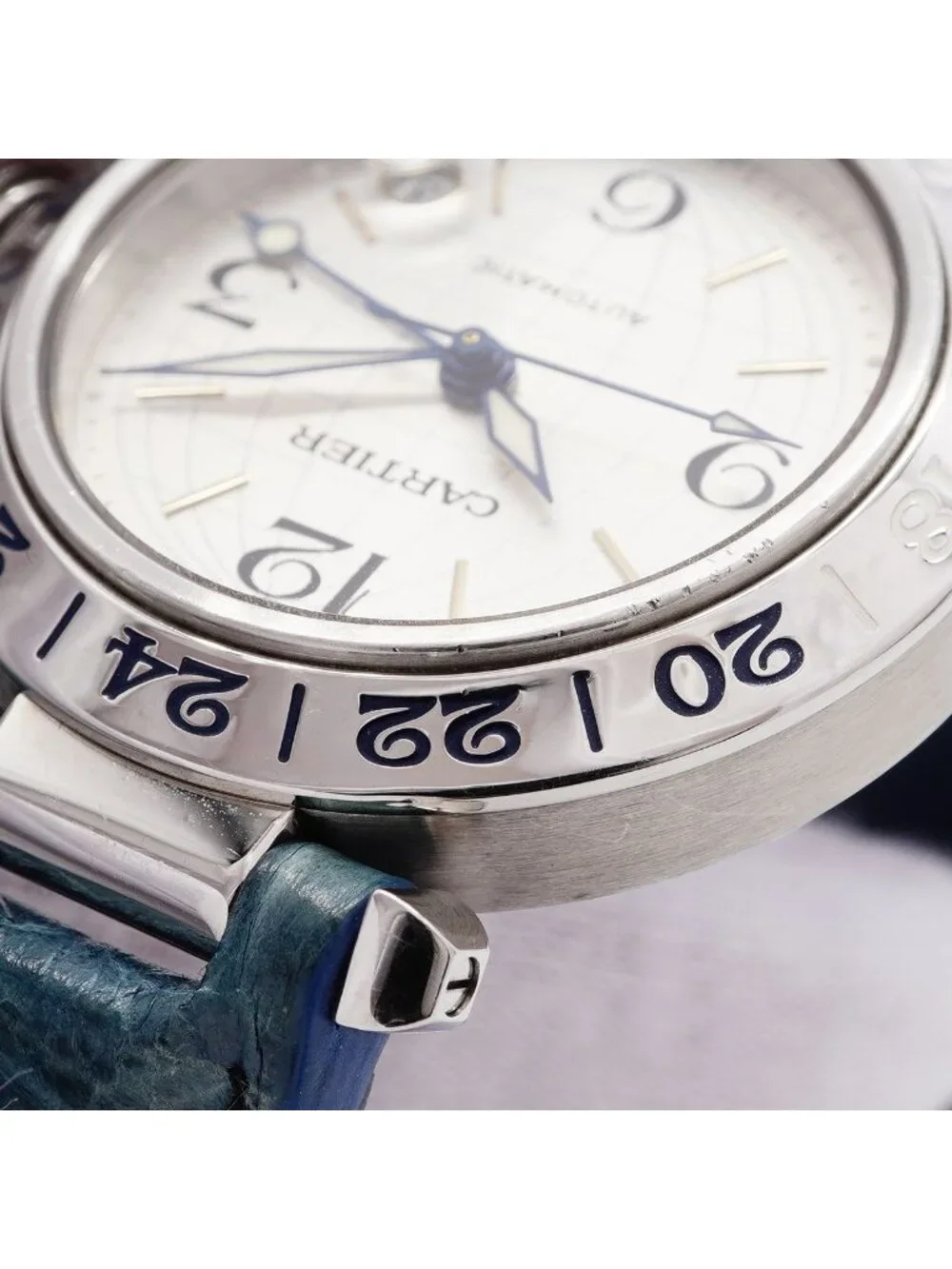 Cartier Pasha C Meridian GMT Silver Dial Watch